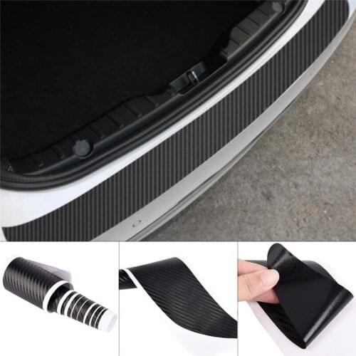 Waterproof Carbon Fiber Rear Bumper Sticker Trim Protector