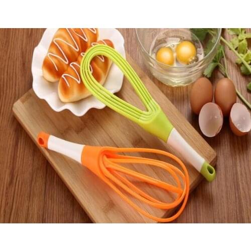 Rotatable Mixer 2in1 Rotatable Egg Beaters Food-grade PP Whisk Cook Tools Kitchen Blender Detachable Washable Egg Mixer