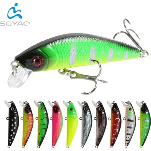 1Pc SGYAO Floating Minnow Fishing Lure Hard Bait 7cm/ 8.1g Wobblers Jerkbait Bass Trout Lure Swimbait