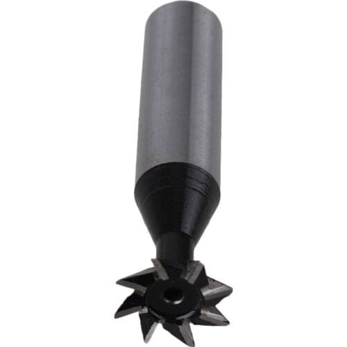 16mm x 45 Degree HSS Dovetail Cutter Double-edged Design End Mill Silver