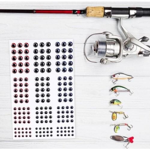 183pcs 3D Fishing Eyes Bait Oval Fishing Lure Eyes Realistic Fishing Eye For Making Fishing Bait Fly Tying Streamers Lures Craft