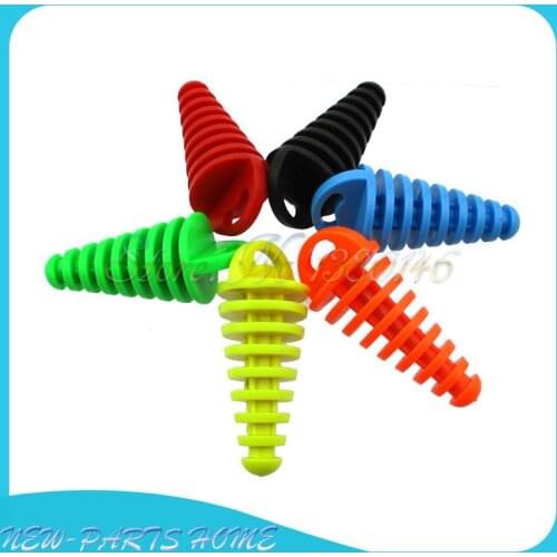 2-Stroke Muffler Exhaust Pipe Silencer Wash Plug For KX RM CR CRF KX RM YZ 80 85 125 150