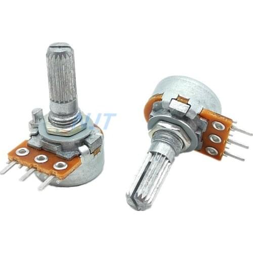 1pc RK163 3Pin ALPS 16type potentiometer Single Unit 10KB 50KB 100KB Audio Amplifier Volume Rotary Potentiometer B10K B50K B100K