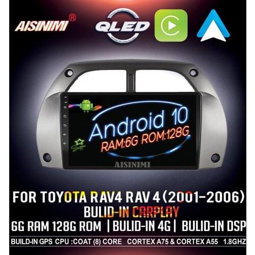 AISINIMI Android 10 Car Dvd Player navigation For Toyota RAV4 RAV 4 2001-2006 Audio Gps Multimedia Stereo Monitor