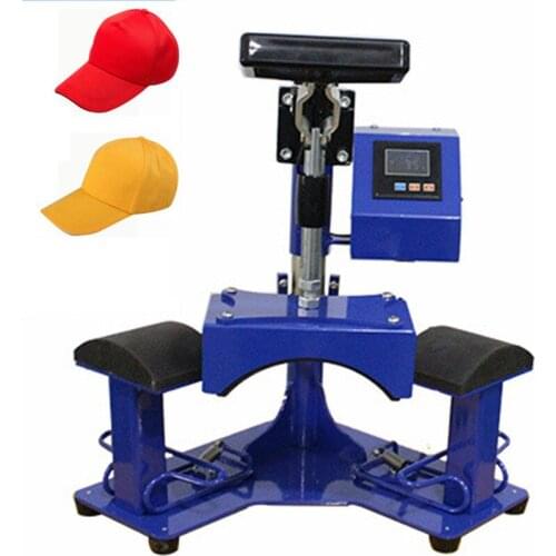 Hot Cap Machine Double Station Shake His Head Hot Stamping Machine Peaked Cap Cap Baking Machine Multifunction Pressing Machine