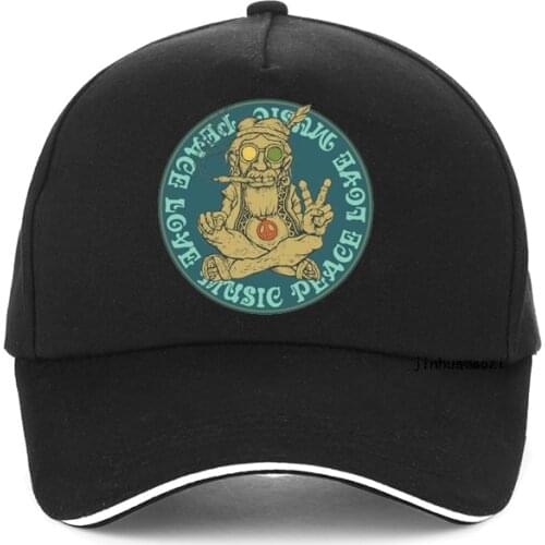 Peace Love Music Print Women baseball cap Peace Love Men women Hip Hop cap Fashion adjustable snapback hats gorra