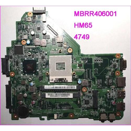 DA0ZQRMB6C0 for Acer Aspire 4349 4749 motherboard HM65 MBRR406001 100% tested original mainboard