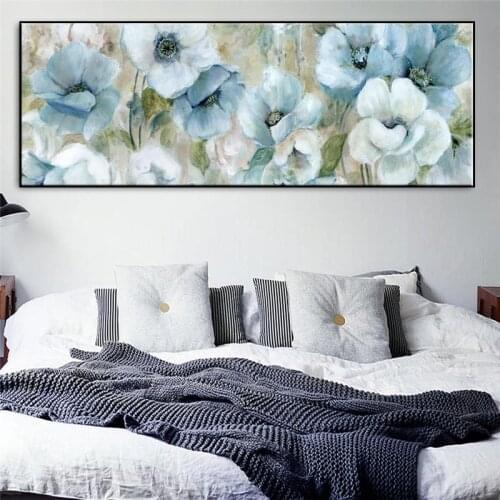 Flowers Oil Paintings Print On Canvas Abstract Wall Posters And Prints Watercolor Flowers Wall Pictures For Living Room Cuadros