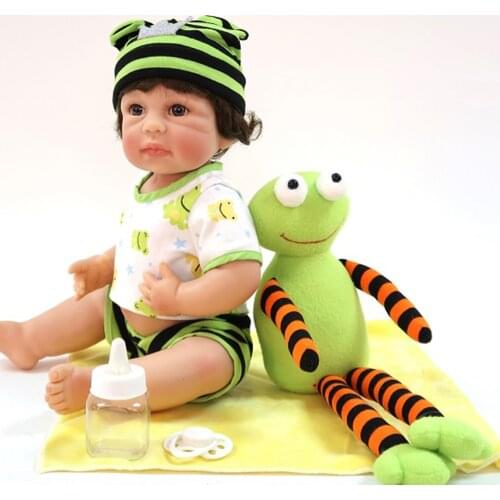 Exclusive Model Reborn dolls 16"40cm full vinyl silicone reborn baby dolls toys for children gift bebe real reborn bonecas