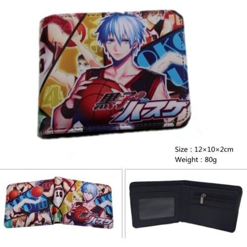 Kuroko Tetsuya Wallets Kagami Taiga Cute Cartoon Wallet Teenager Leather Pu Money Bag Student Coin Purse Women Wallet