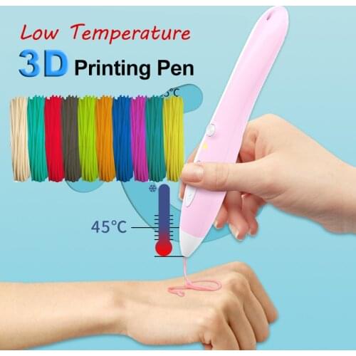 E-kewl 3D Printer Pen PLA Filament Printing Pen 3 D Pen Graffiti 3D DIY Drawing Pencil For Kids Children Toys Birthday Gift