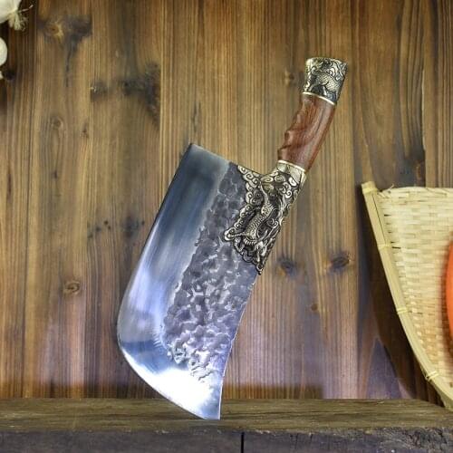 Dragon Head Bone Chopping Knife Hand-forged Chopping Knife Bone Chopping And Meat Cutting Dual-use Knife Sharp Chefs Knives