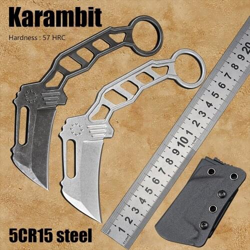 Karambit knife edc csgo fixed blade outdoor camping knives tactical knifes