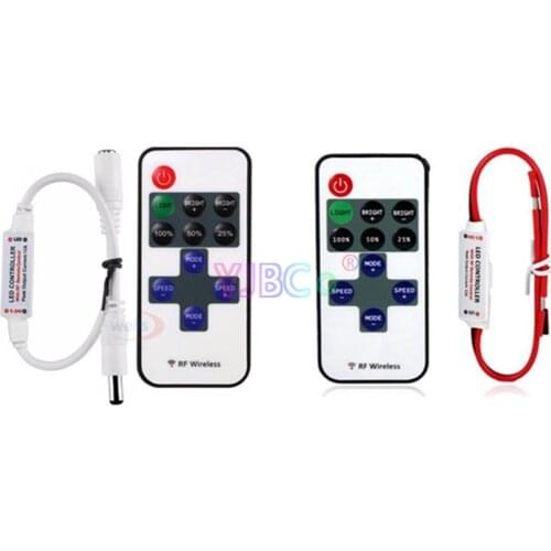 11keys single color led dimmer DC 5V 12V 24V 12A Mini dimming strip light controller For 5050 3528 3014 2835 LED lamp tape