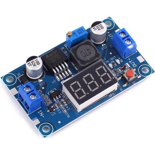 LM2596 DC DC Step Down Converter Voltage Regulator LED Display Voltmeter 4.0~40 to 1.3-37V Buck Adapter Adjustable Power Supply