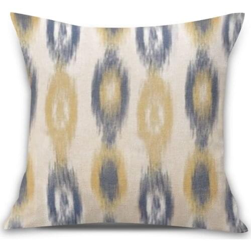 Simple Geometric Linen Pillowcase for Living Room Plain Office Decoration 45x45cm Cushion Cover Nordic Pillow Case for Seat