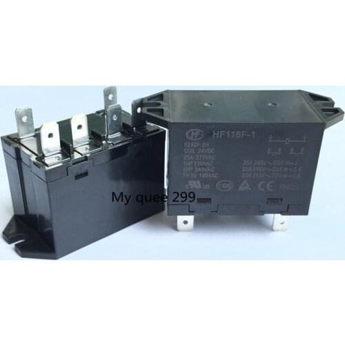 Ree shipping lot (5 pieces/lot) original New HONGFA HF JQX-116F-1-024DF-2H HF116F-1-024DF-2H 6PINS 25A 24VDC Power Relay