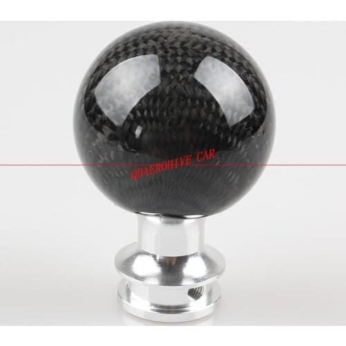 QDAEROHIVE Carbon fiber+aluminium alloy car Gearshift knob for Ford Fiesta Focus Mondeo Fusion, installation thread M12x1.25