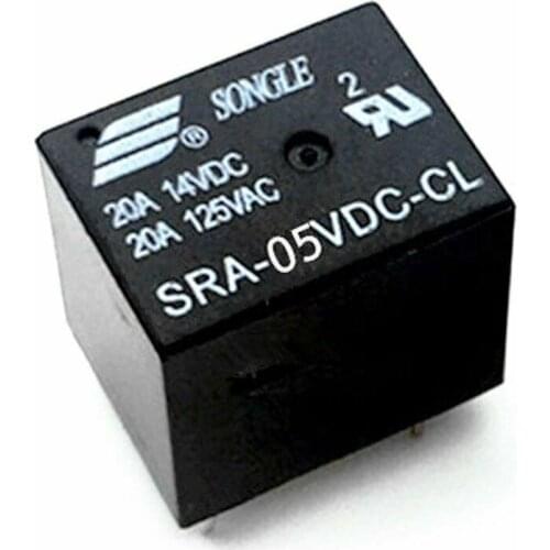 SRA-05VDC-CL General Purpose SPDT 5V 20A Relay - Pack of 2