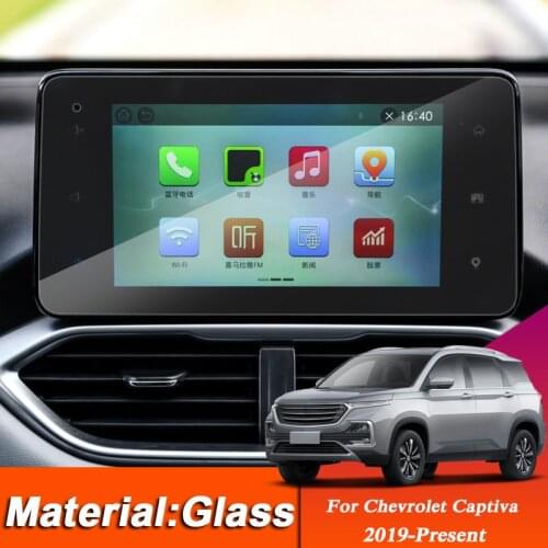 Car Styling Dashboard GPS Navigation Screen Glass Protective Film Sticker For Chevrolet Captiva 2019-Present Interior Sticker