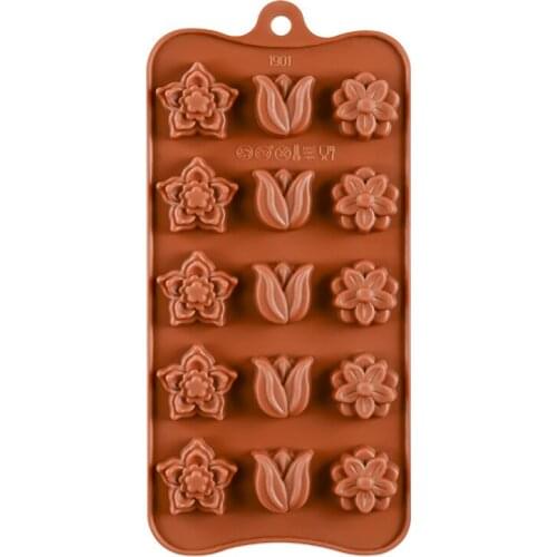 Tulip Rose Fondant Chocolate Mold Silicone Fondant Baking Diy Cake Decorating Polymer Clay Resin Candy Cake Super Sculpey