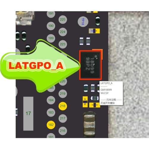 UATGPO_A QM18099 18099 LATGPO_A For iphone xs XS MAX Antenna switch IC Chip