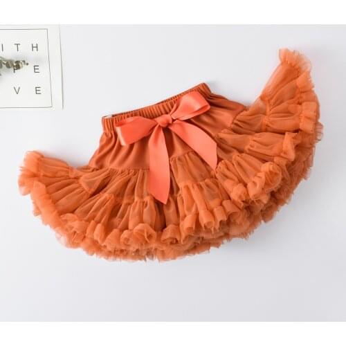 2021 New Baby Girls Tutu Skirt Ballerina Pettiskirt Fluffy Children Ballet Skirts For Party Dance Princess Girl Tulle Clothes