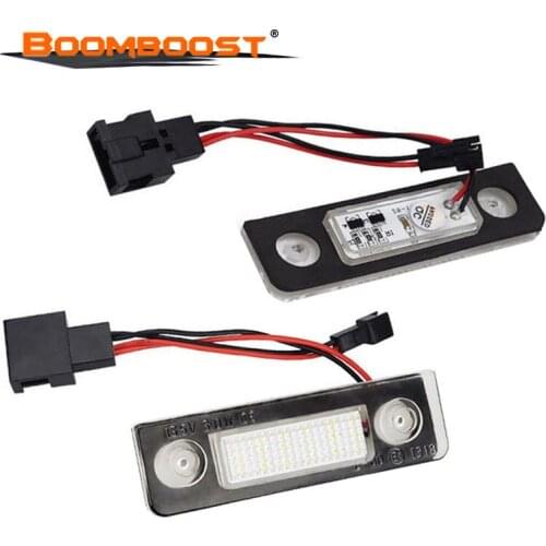 18 LED License Plate Light For Skoda Octavia 1Z/Roomster 5J/Octavia II/Pre-facelift/Facelifted 12V car styling