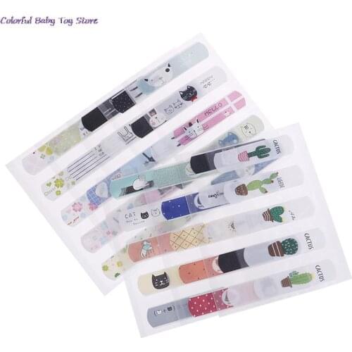 2 Sheets First Aid Emergency Skin Care Cartoon Waterproof Kids Band Aid Adhesive Bandage Wound Brace Support Plaster Kits