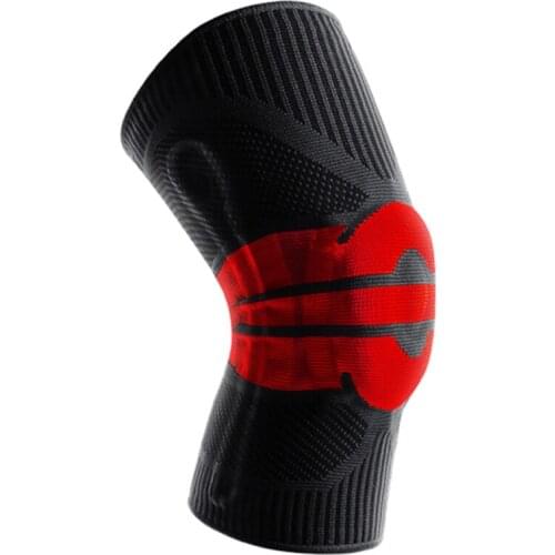 2021 1Pcs Knee Patella Protector Brace Silicone Basketball Running Compression Knee Sleeve Support Sports Spring Kneepads