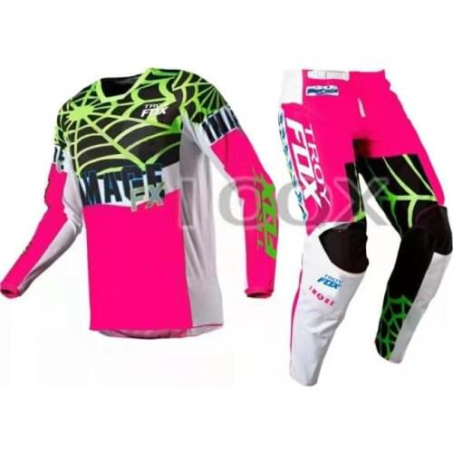 2021 Troy Fox Motorcycle Motorbike Racing Heritage Venin 180 Jersey Spiderwebs Pants Gear Set Mens Suit