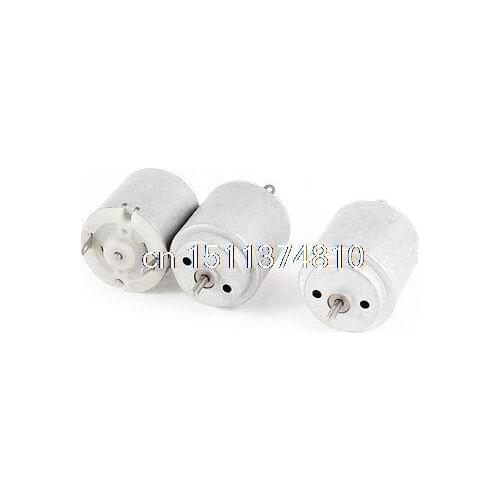 3 Pieces R260 Toys DIY 6500RPM 6V DC Electric Mini Motor 25mm x 25mm