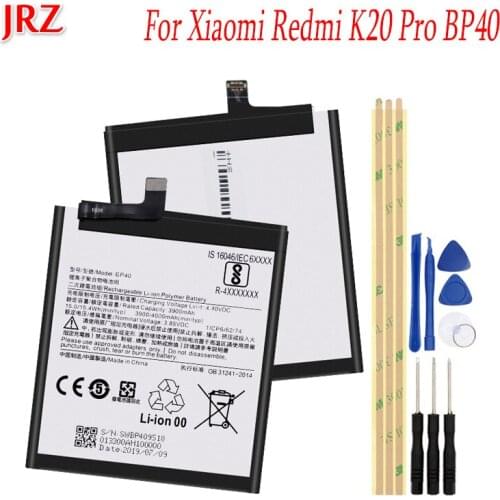 3900mAh For Xiaomi Redmi K20 Pro BP40 Battery Batterij Mobile Phone High Quality Replacement Batteria Batterie AUCC with tools