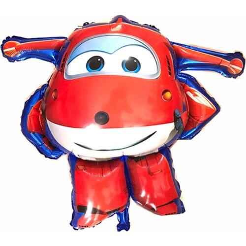 3D robot Super Wings balloons foil air balloon birthday party decorations kids toys supplies helium globos