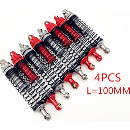 4PCS 1/10 RC Rock Crawler METAL OIL SUSPENSION SHOCKS ABSORBER 90MM For SCX10 D90 Rc Car