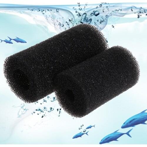 5 Pcs Sponge Aquarium Filter Protector Cover For Fish Tank Inlet Pond Black Foam 203C