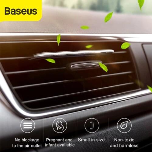 Baseus Car Air Freshener Car Mount Perfume Fragrance for Auto Air Conditioner Clip Diffuser Solid Perfume Car Air Vent Freshener