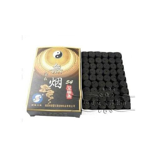 Smokeless five segments Jin Yi Wormwood Moxa roller moxibustion 54pcs 14*28mm