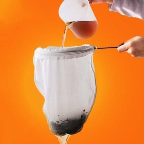 Large Reusable Nut Almond Milk Strainer Bag Tea Coffee Filter Cheese Mesh Cloth