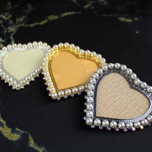 9 Types 1 Pc Nail Art Display Plate with Pearls & Rhinestones Retro Nail Art work Display Polish Color Acryl Gel Tips Display