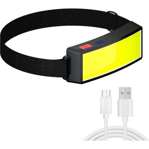 Camping Headlights USB Charging Lights Mini Rechargeable LED Headlamp Outdoor Flashlight COB Spotlight Cycling Floodlight
