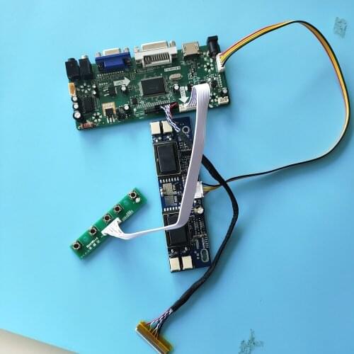 Kit for LM190E08-TLL3/LM190E08-TLL4 1280X1024 Controller Board HDMI+DVI+VGA LCD Audio panel 4 lamps 30pin driver board moitor