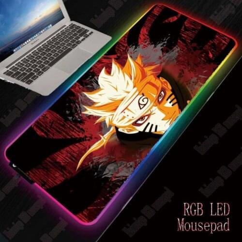 XGZ animation mouse pad led mouse pad RGB game computer keyboard mouse pad backlight anti slip pad table mat wireless mou
