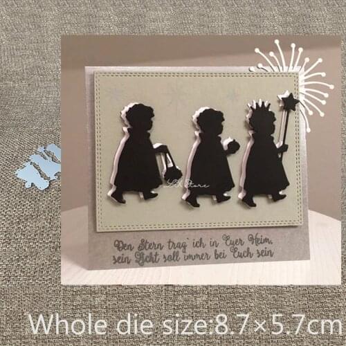 XLDesign Craft Metal Cutting Die Stencil 3pcs cute kids decoration Scrapbook Paper Card Craft Album DIY Embossing Die Cuts