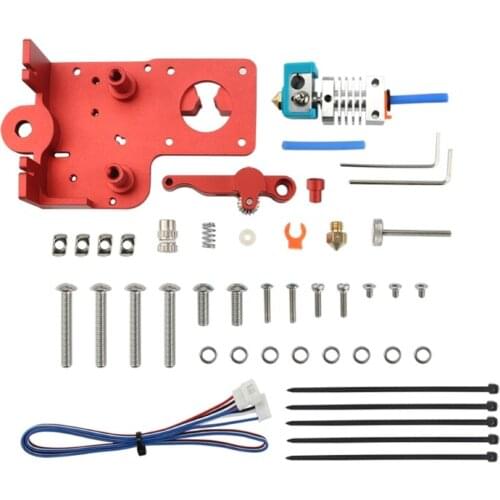 Upgraded Dual Gear MK8 Extruder Double Pulleys Direct Aluminum Extruder for Ender 3/5 CR10S PRO 3D Printer Parts