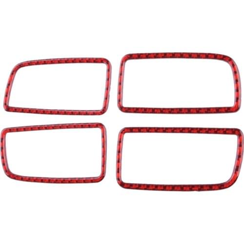 1 Set Sticker Dashboard Console Volt Meter Oil Temp Panel Cover Carbon Fiber Red Fit for Chevrolet Camaro 2012-2015 2011 2010