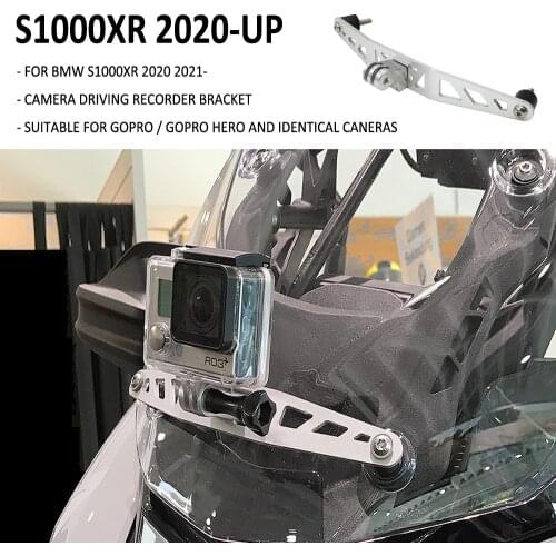 S 1000 XR NEW Motorcycle Accessories Driving Recorder Camera Silver Bracket For BMW S1000XR S1000 XR S 1000XR 2020 2021