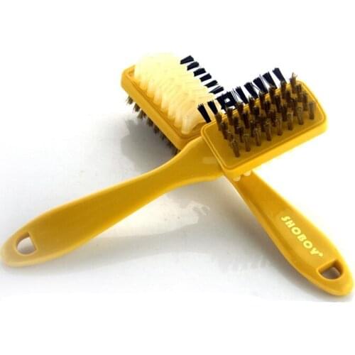 Shoe Brush Three-sided Multifunctional Suede Brush Suede Leather Frosted Leather Suede Brush Leather Cleaner