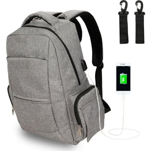 ABOUTBABY Diaper Bag Mommy Bags Baby Care For Dad And Mom USB Charging Interface baby backpack diaper bags
