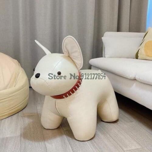 Home Life Museum Law Fighting Animal Stool Dog Creative Children Shoe Shoe Stool Living Room Decoration Birthday Gift